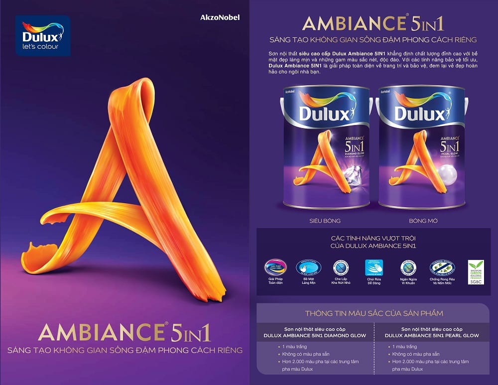 Sơn Dulux chống nấm mốc