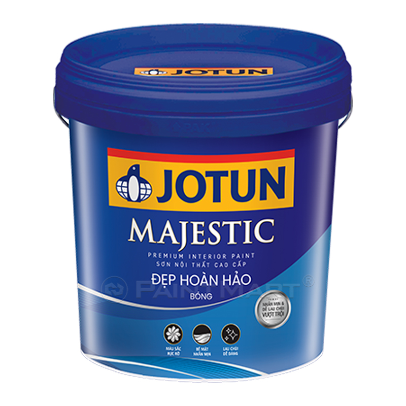 Sơn nước nội thất Jotun Majestic đẹp hoàn hảo bóng mờ lon 5L